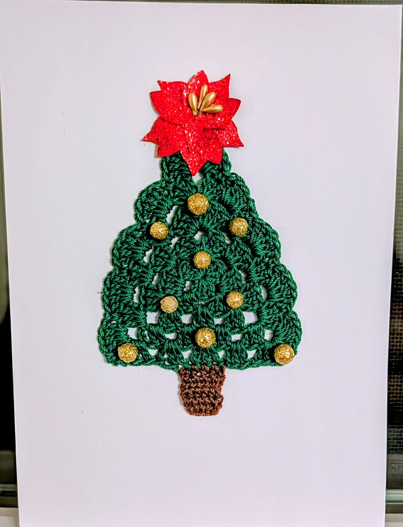 Green Crochet Christmas Tree 