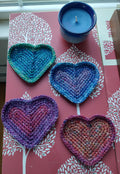 Vintage Style Jewel Tones Coaster Set