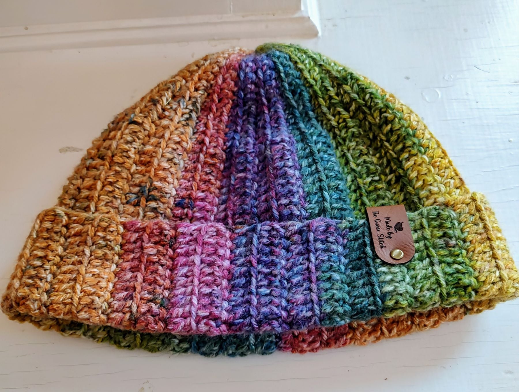 Skullcap Rainbow Vintage Style 