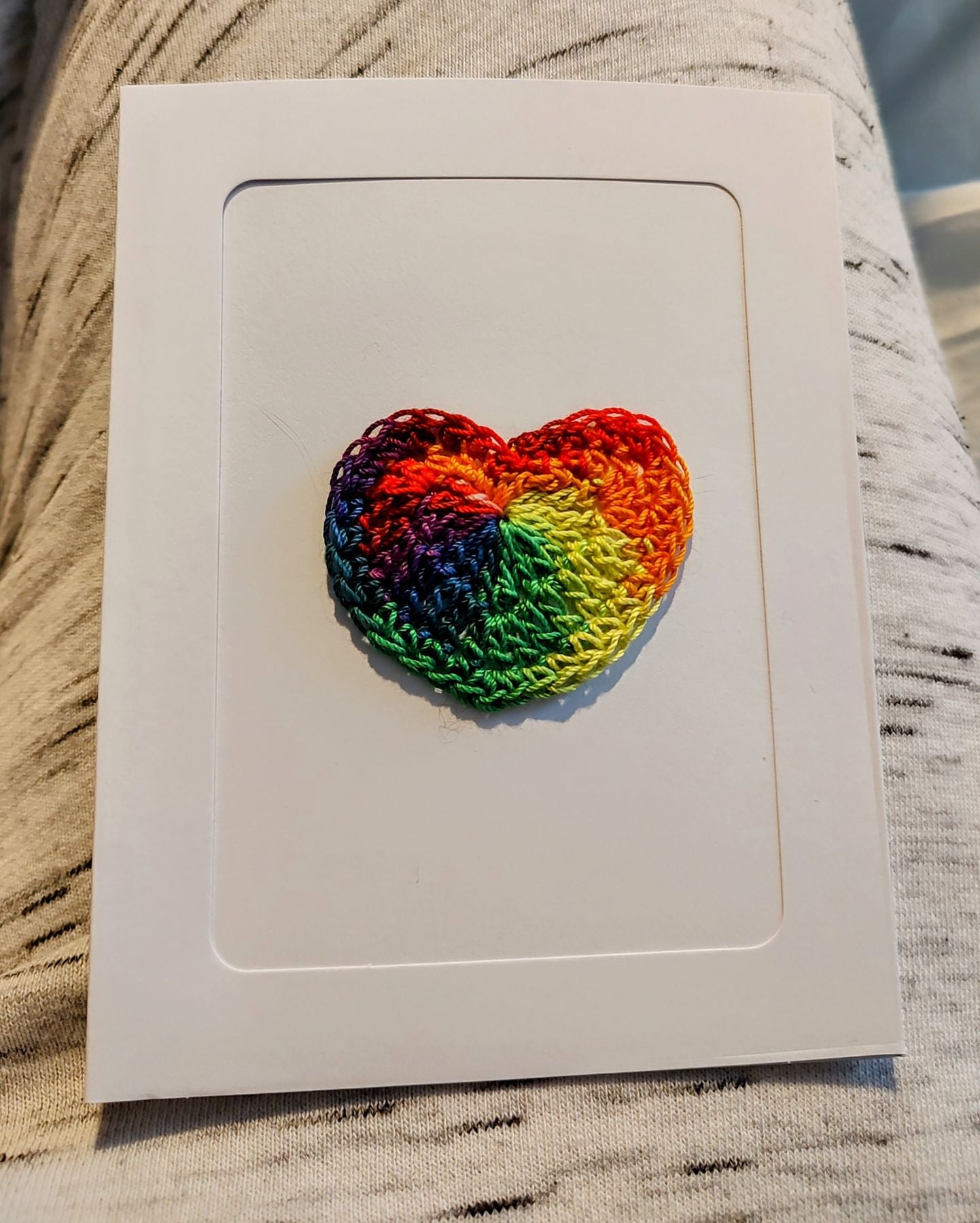 Rainbow Heart Greeting Card