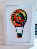 Rainbow Hot Balloon Greeting Card 