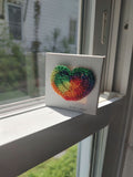 Pride Heart Crochet Mini Canvas 