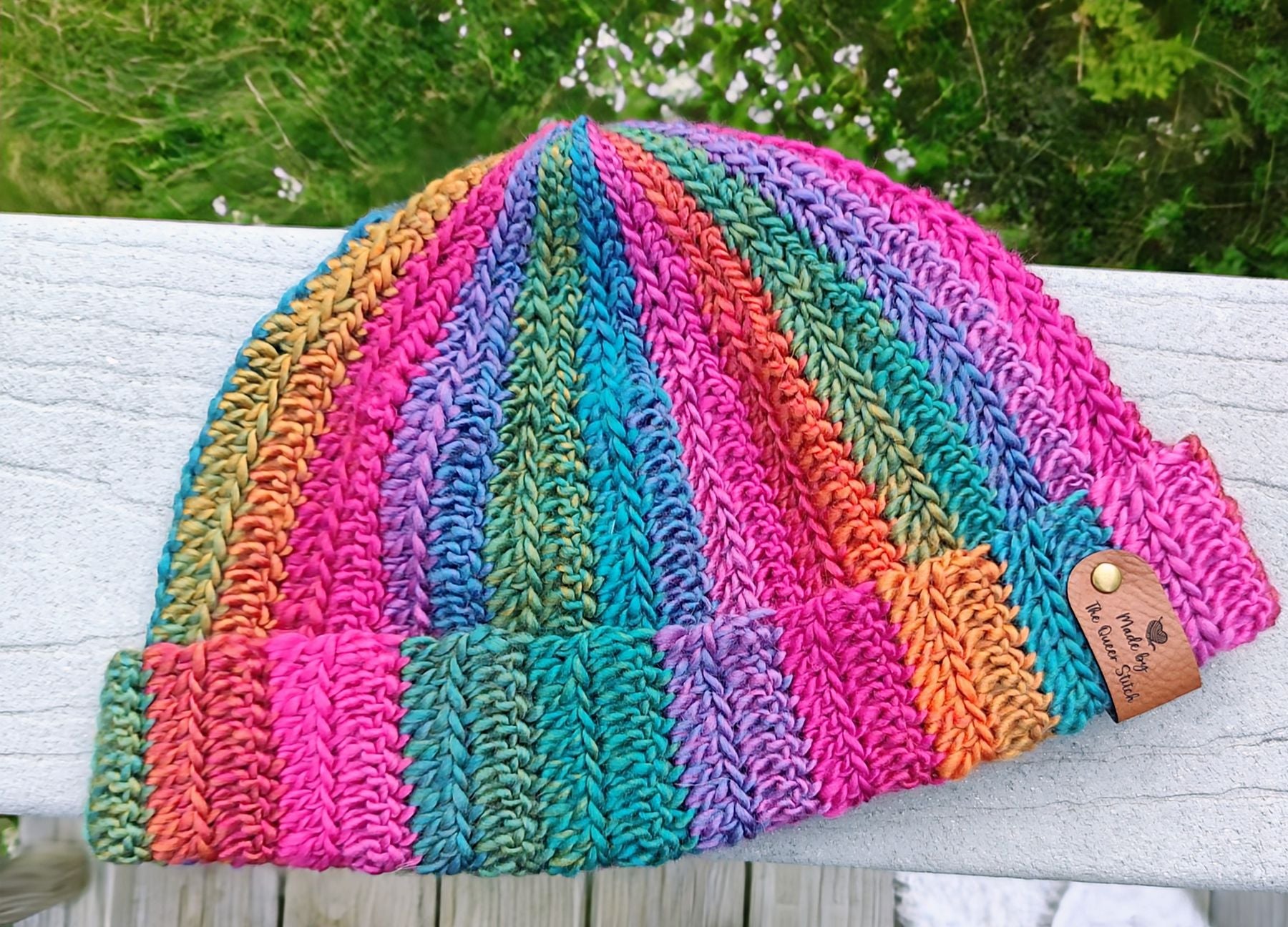 Skullcap striped multicolor