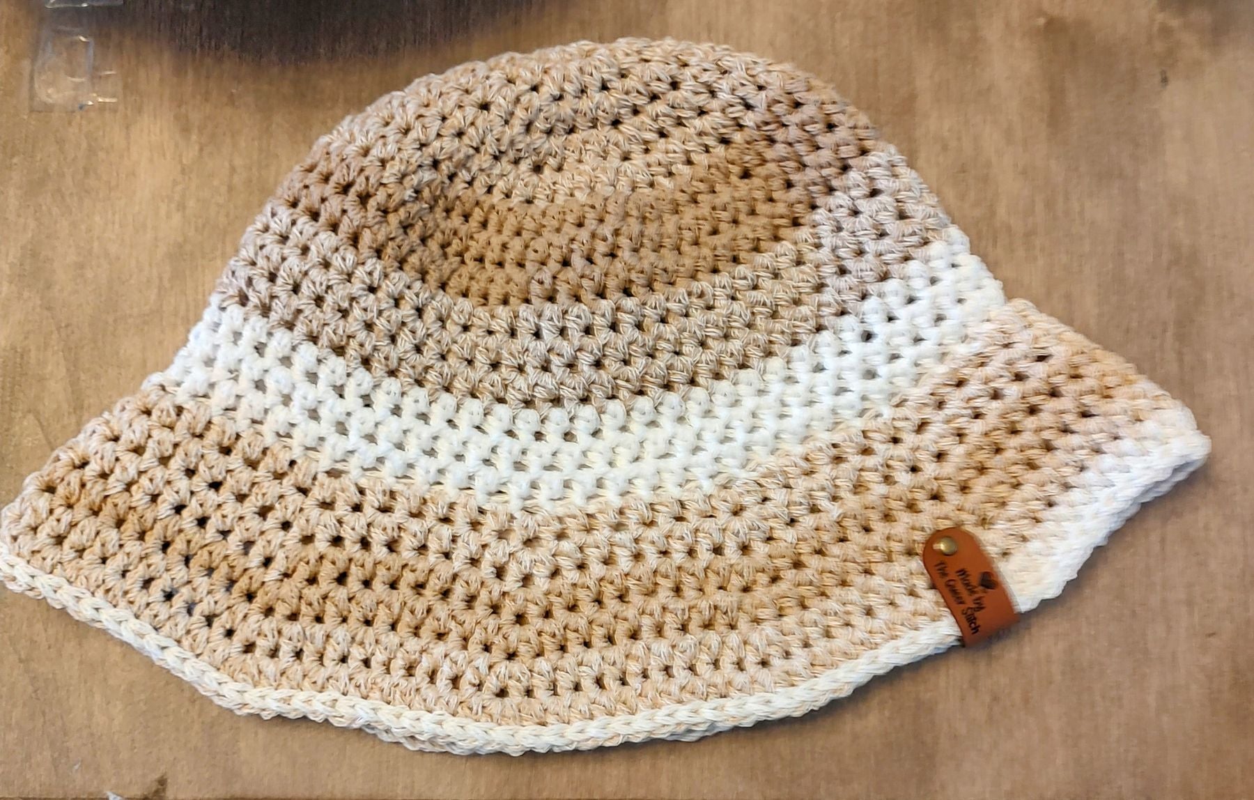 Striped bucket hat