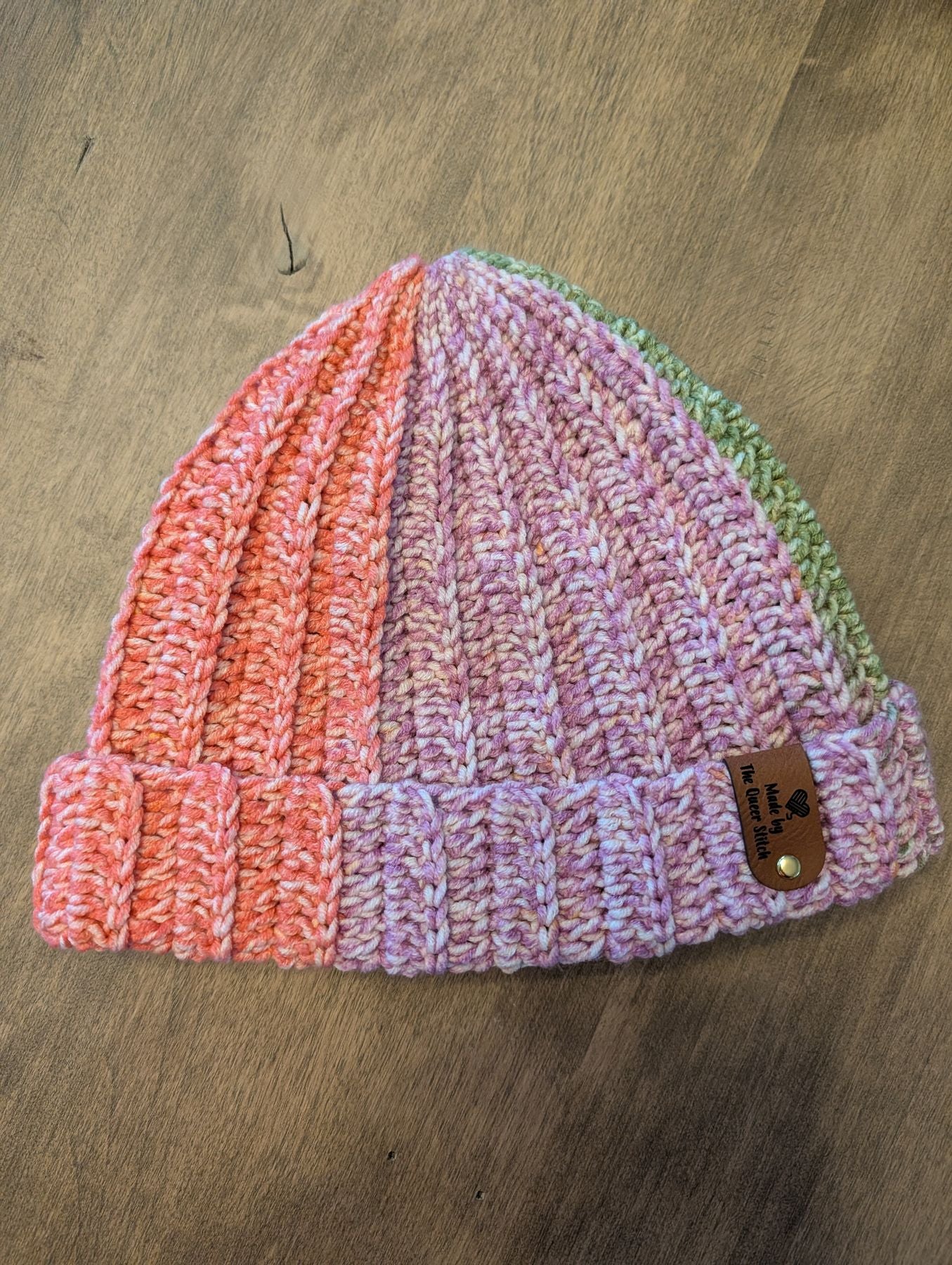 Cuffed Beanie/Skullcap Ombre 